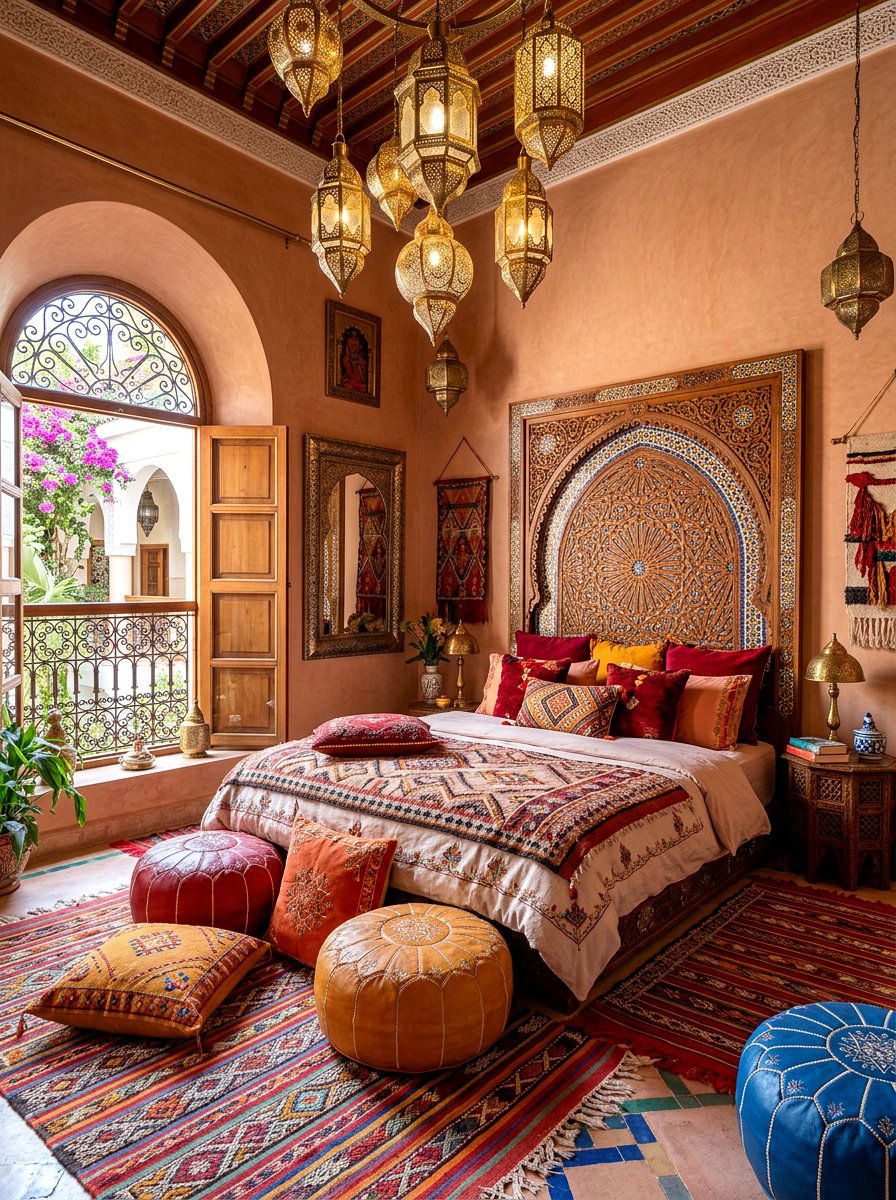 Moroccan Style Eclectic Bedroom - 30 eclectic bedroom ideas