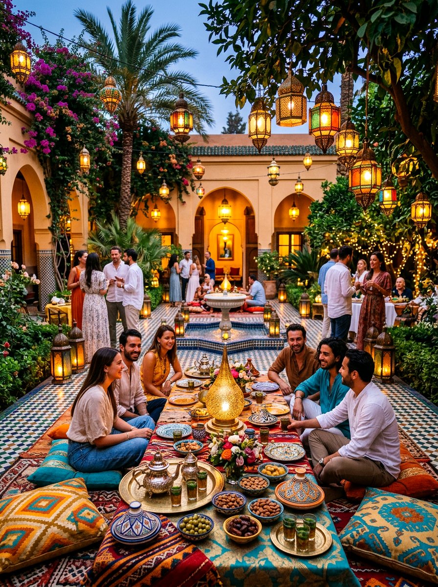 Moroccan Style Garden Party - 30 garden party tablescape ideas