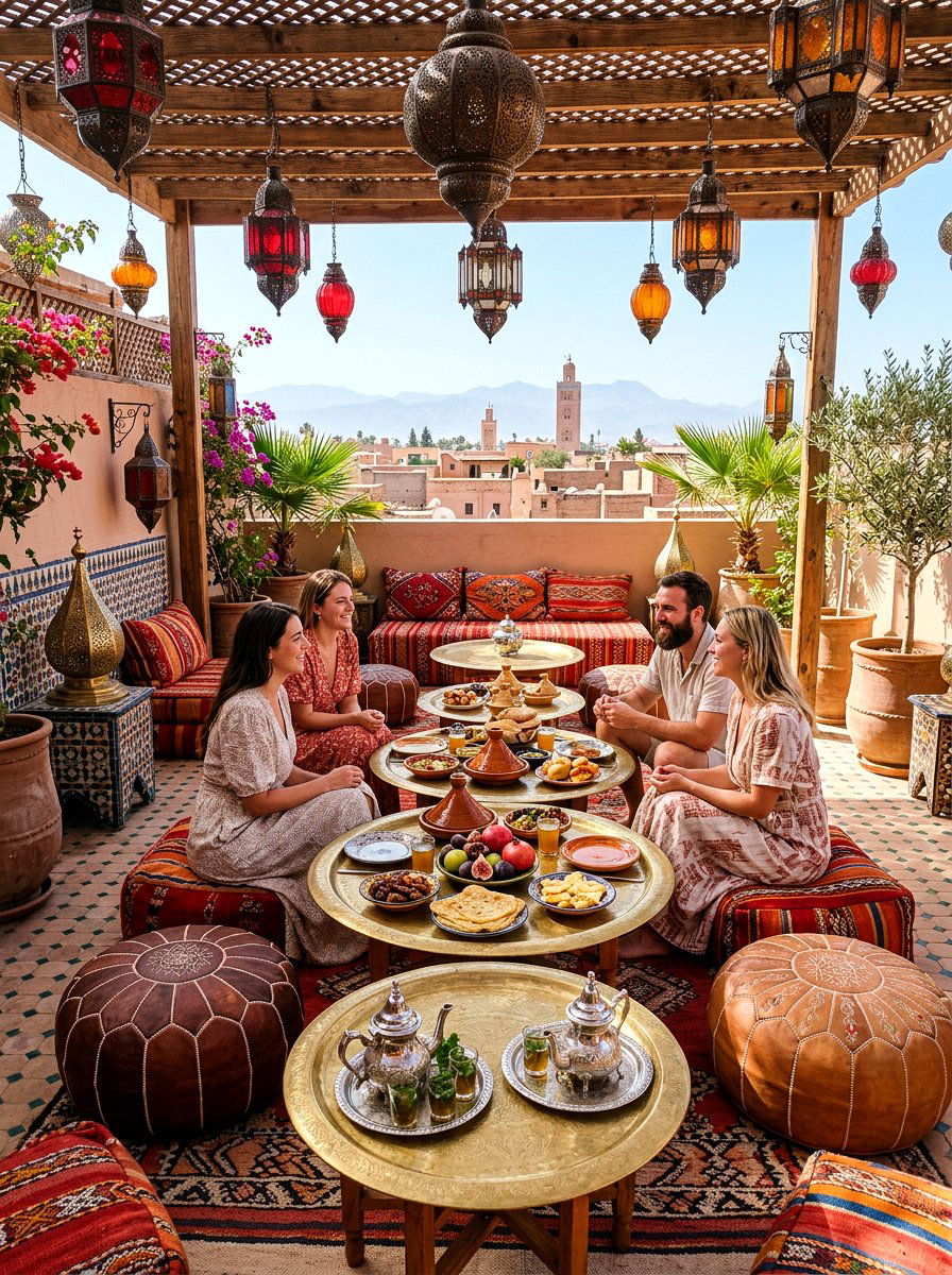 Moroccan Terrace Decor - 30 patio brunch setup ideas