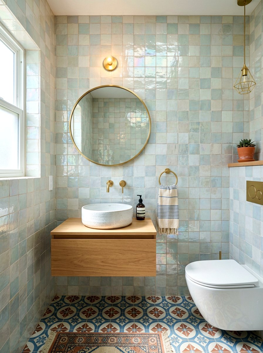 Moroccan Tile Powder Room - 30 opulent powder room ideas