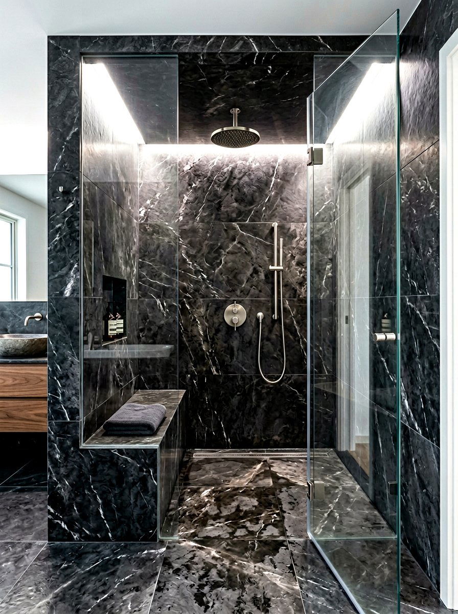 Mosaic Marble Backsplash - 30 marble backsplash ideas