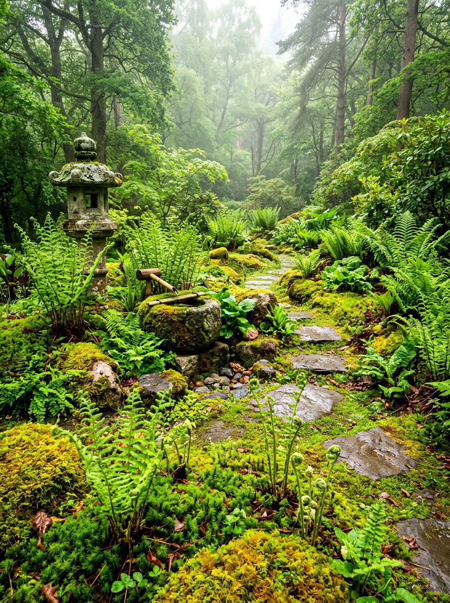 Moss And Fern Garden - 30 fern garden ideas
