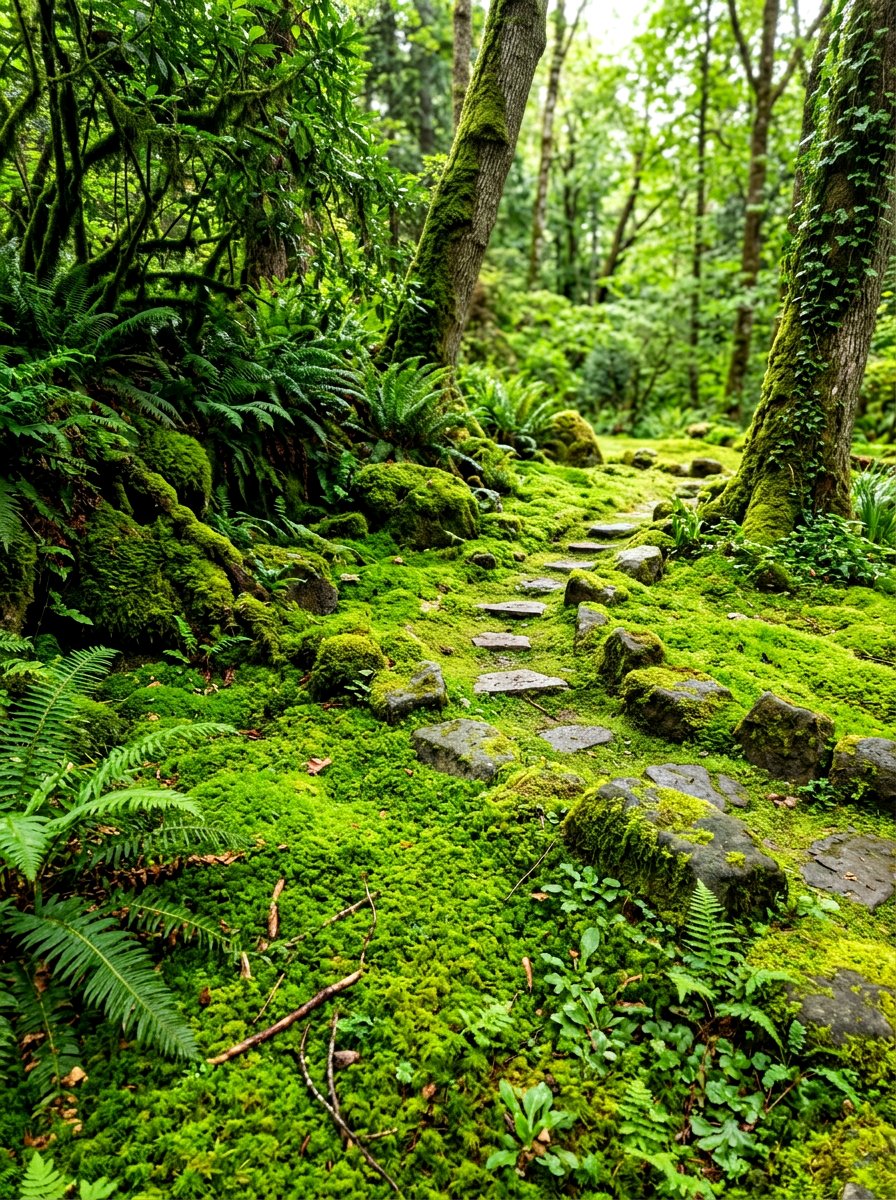 Moss Garden - 30 healing backyard garden ideas