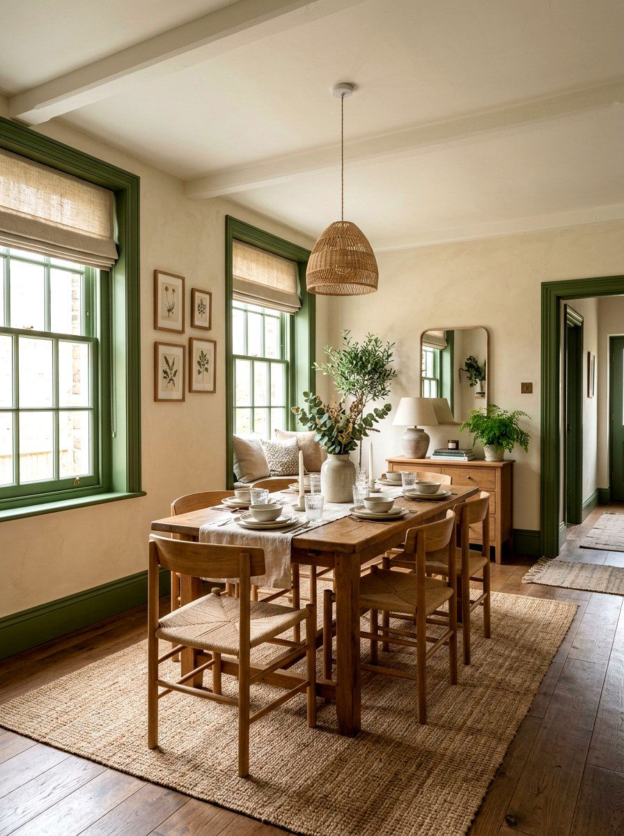 Moss Green Trim Dining Room - 30 moss green dining room ideas