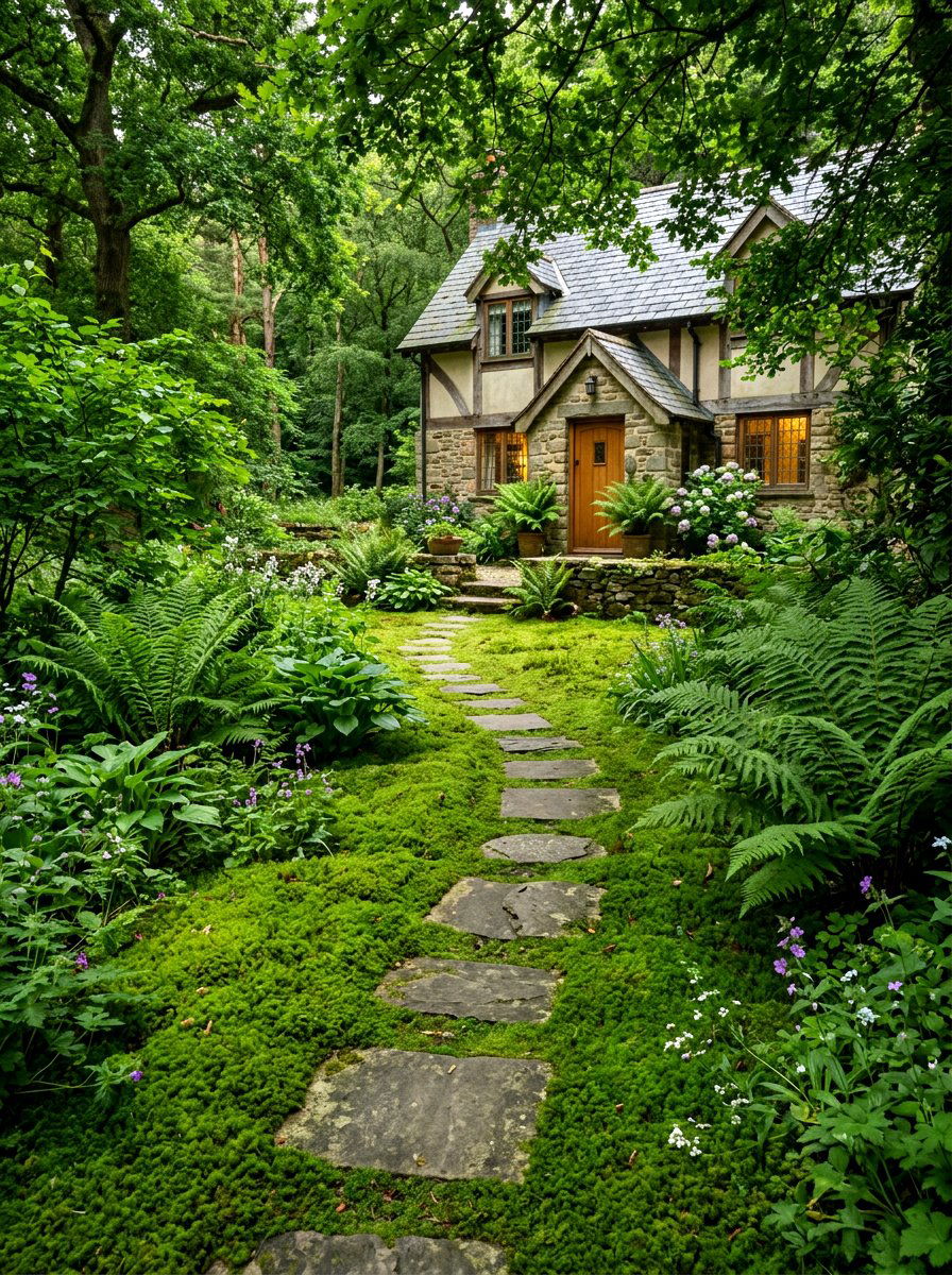 Moss Ground Cover - 30 front lawn alternative ideas