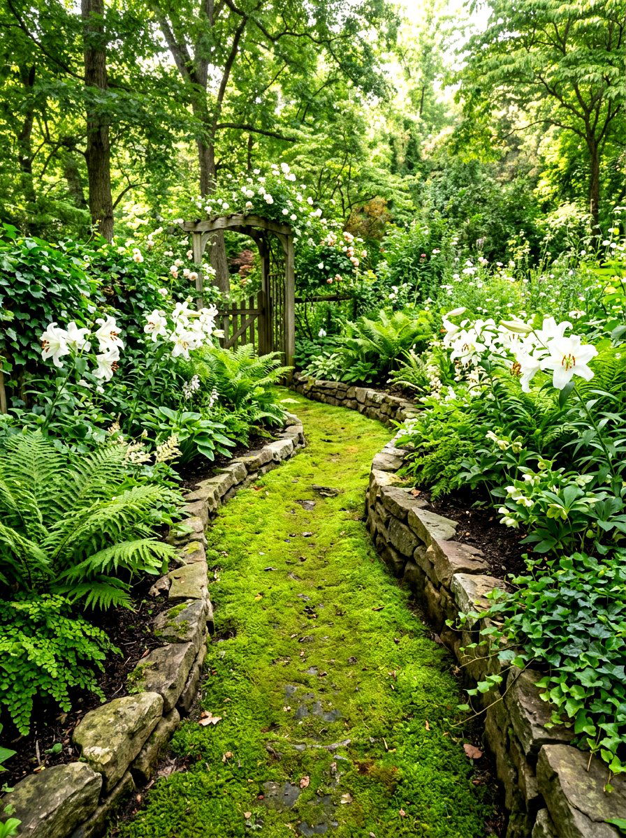 Moss Path - 30 raised bed path ideas