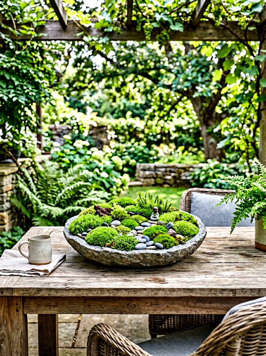 Moss Tabletop Garden - 30 shade container garden ideas