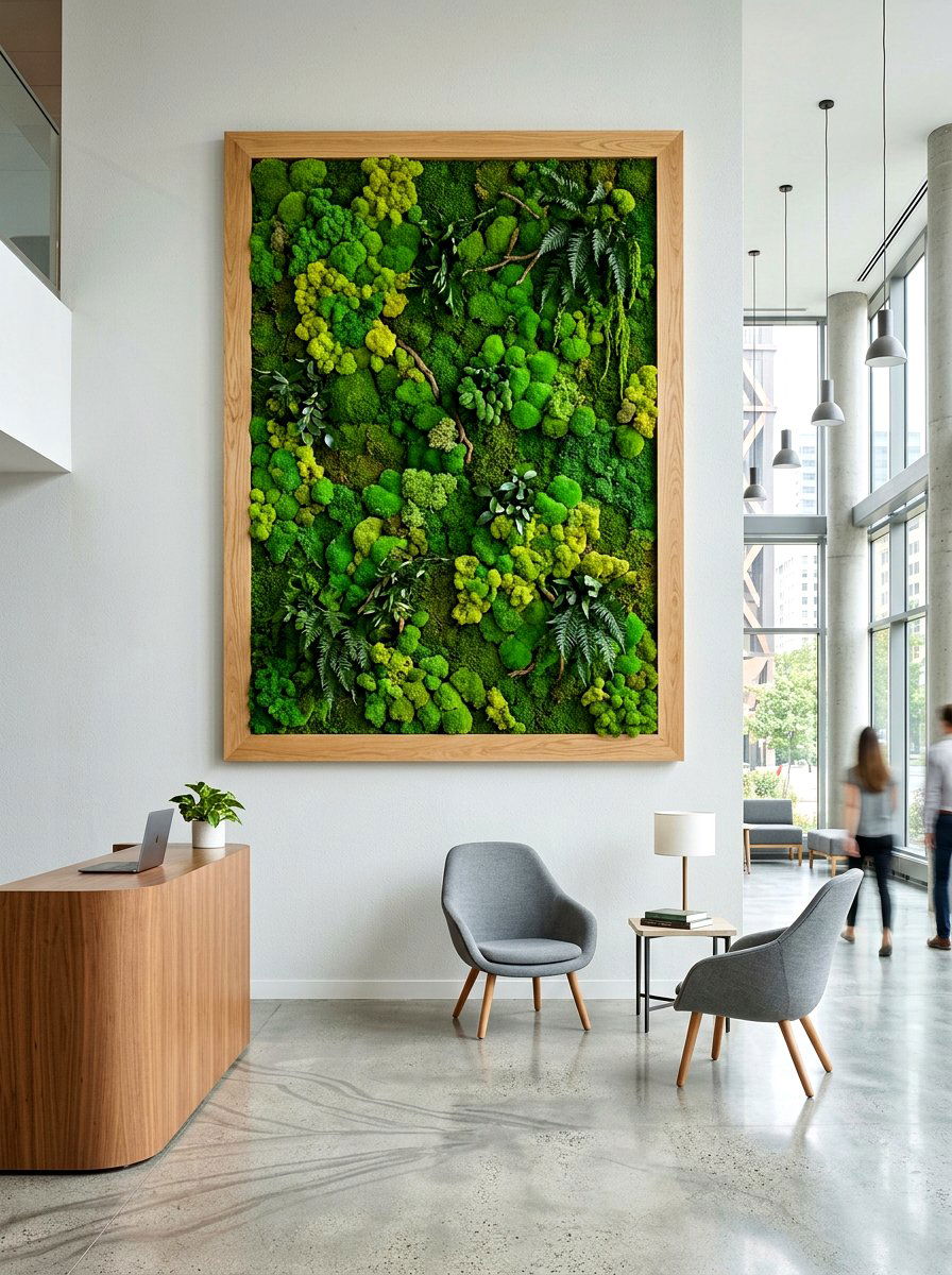Moss Wall Art Garden - 30 hanging wall garden ideas