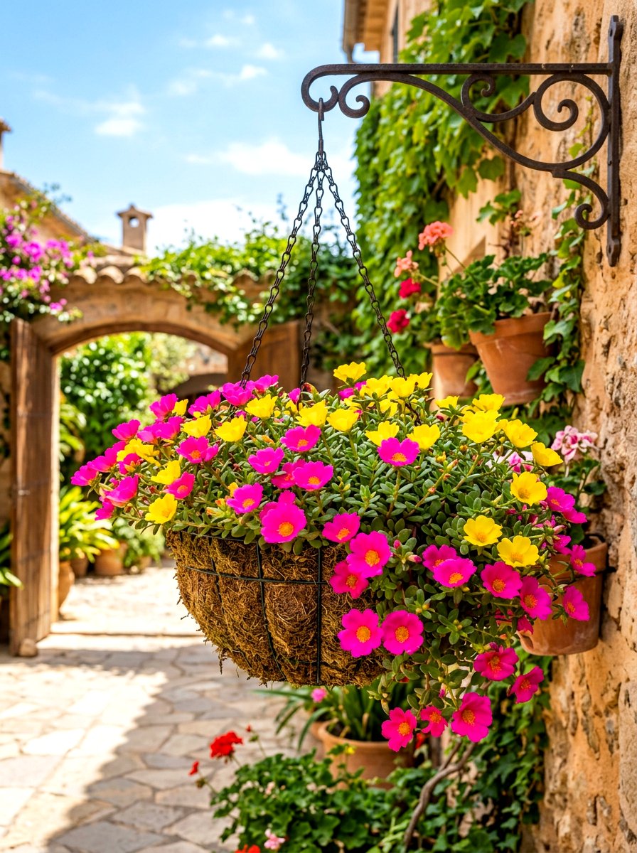 30 Hanging Flower Basket Ideas to Brighten Patios and Balconies