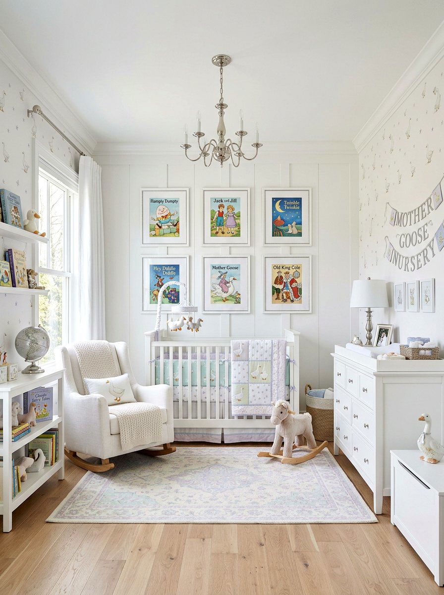 Mother Goose Nursery Theme - 30 vintage book nursery ideas