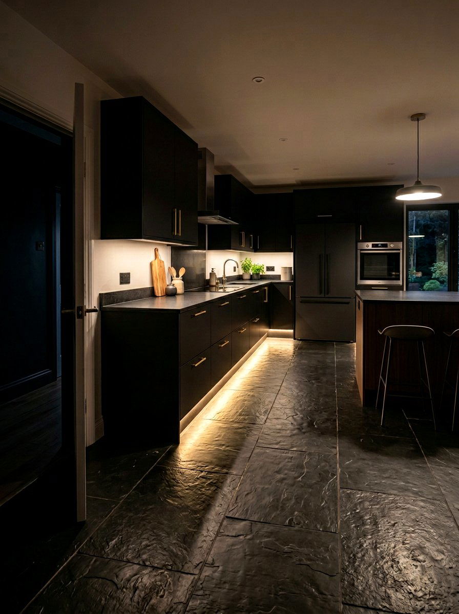 Motion Activated Base Lighting - 30 toe kick lighting ideas