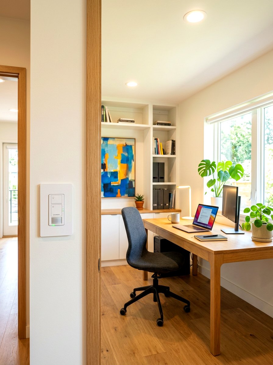 Motion Sensor Light Switches - 30 energy efficient home office ideas