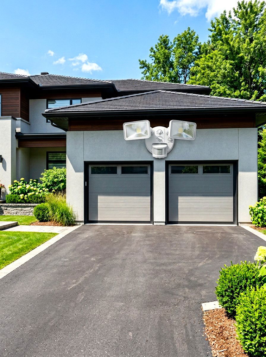 Motion Sensor Security Lights - 30 driveway lighting ideas