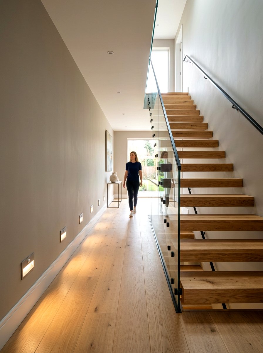 Motion Sensor Step Light - 30 hallway lighting ideas