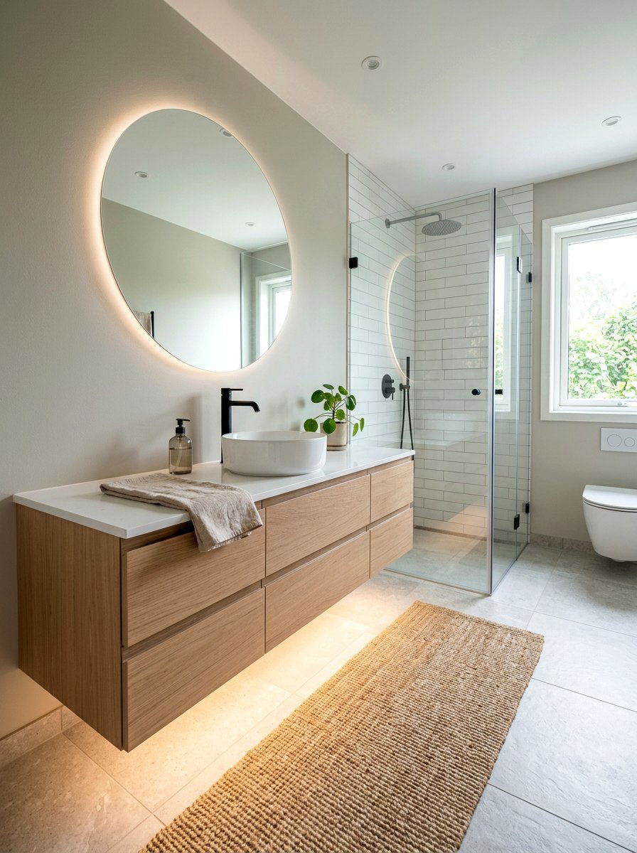 Motion sensor bathroom light - 30 circadian bathroom lighting ideas