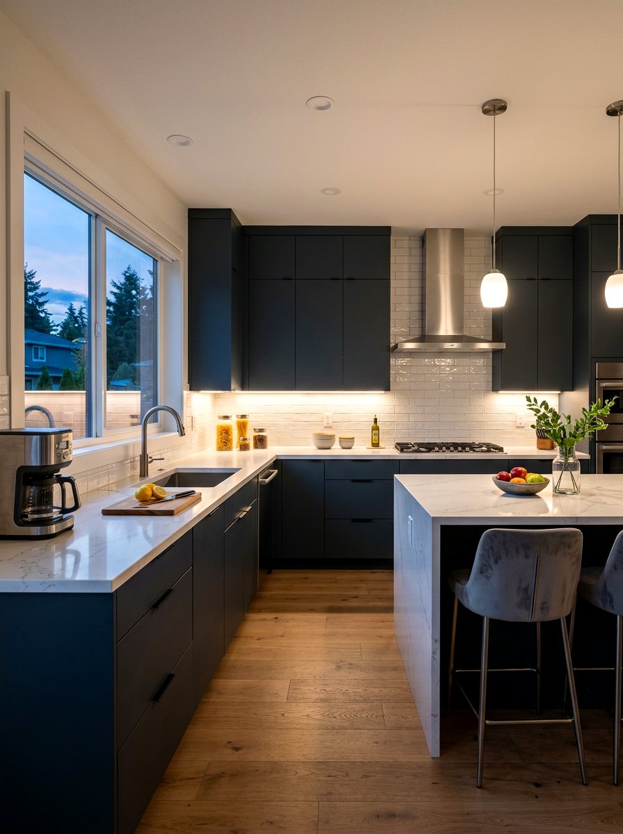 Motion sensor cabinet lights - 30 TikTok kitchen decor ideas