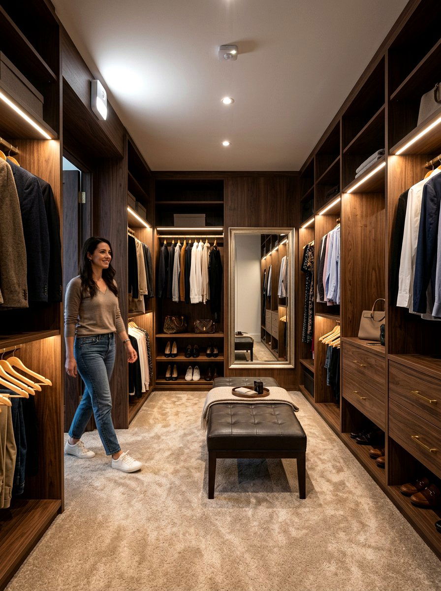 Motion sensor closet light - 30 closet lighting ideas