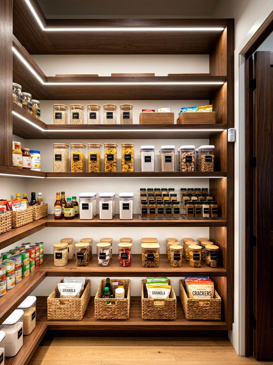 Motion sensor pantry light - 30 reach in pantry ideas