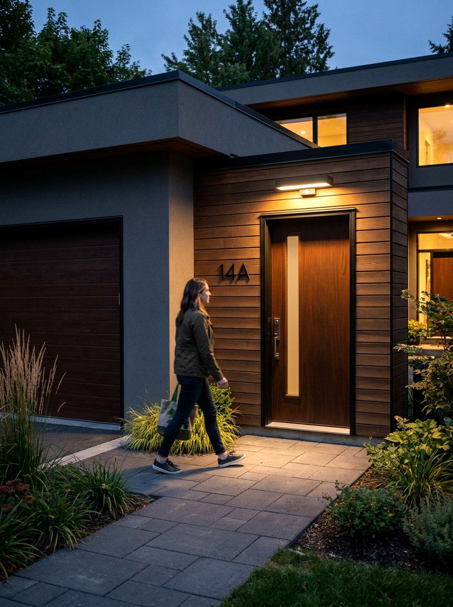 Motion sensor wall light - 30 modern outdoor lighting ideas
