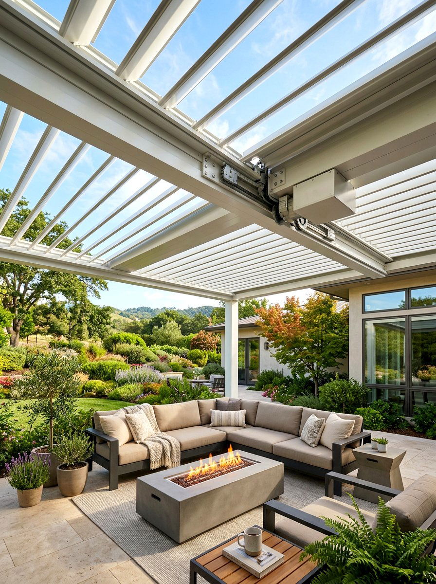 Motorized Louvered Roof - 30 patio cover ideas