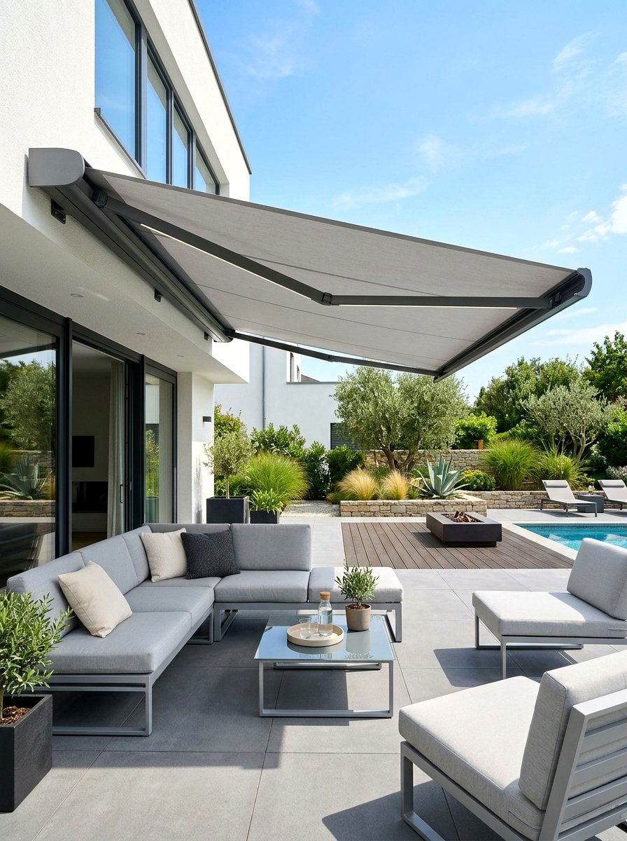Motorized Patio Awning - 30 retractable awning ideas