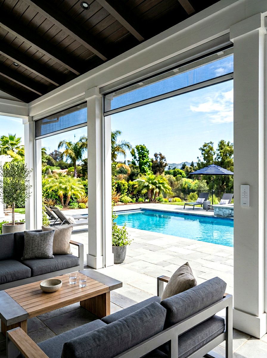 Motorized Porch Screens - 30 porch shade ideas