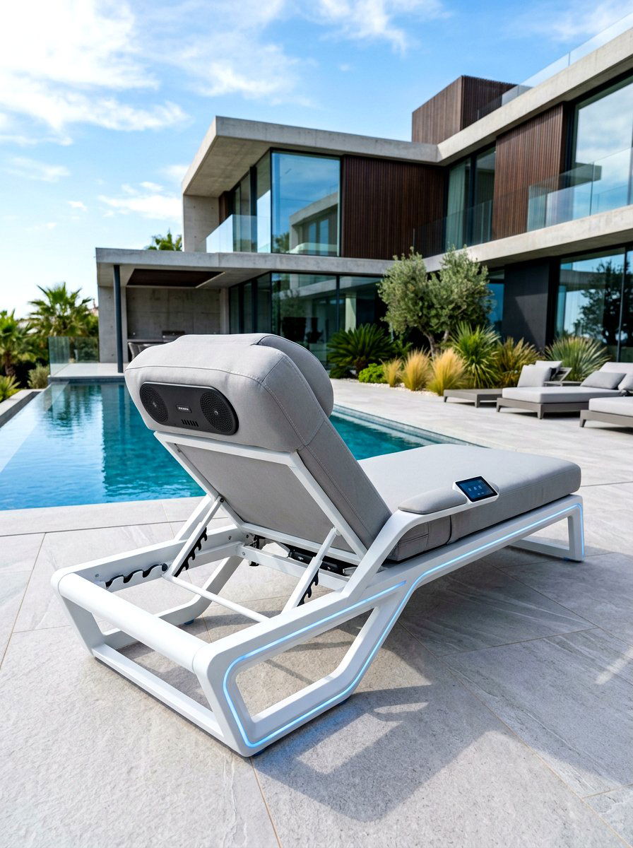 Motorized Smart Sun Lounger - 30 luxury sun lounger ideas