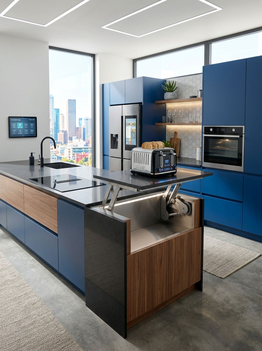 Motorized appliance lift - 30 hidden toaster garage ideas aesthetic