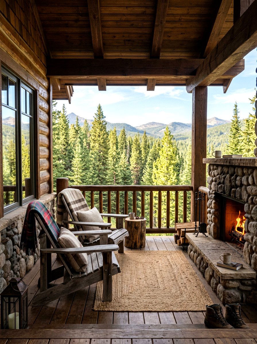 Mountain Front Porch - 30 cozy front porch ideas
