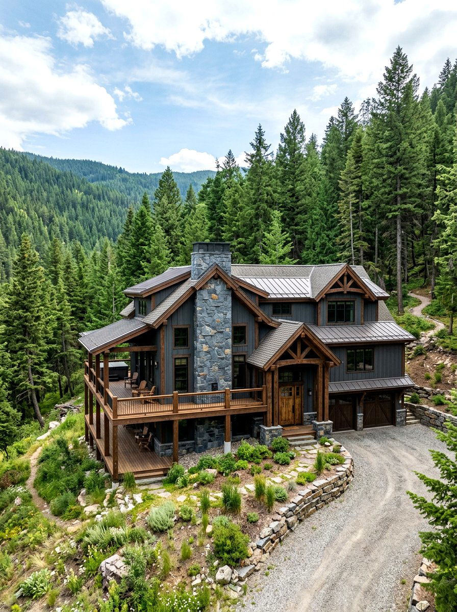 Mountain Style Dark Siding - 30 board and batten exterior ideas