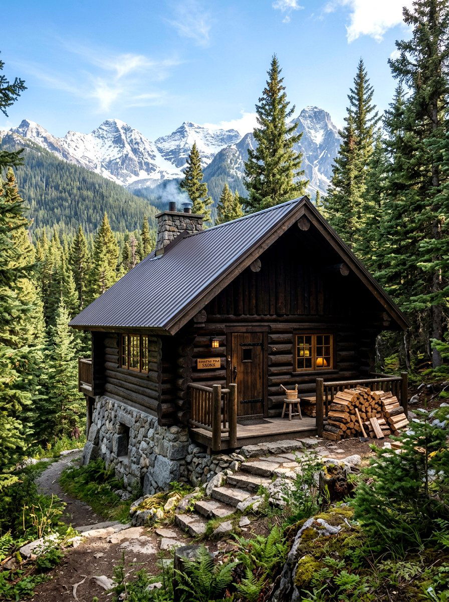 Mountain Style Sauna Cabin - 30 sauna shed ideas