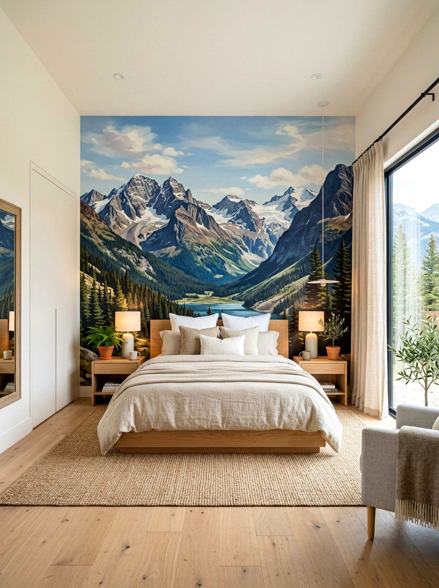 30 Landscape Mural Bedroom Ideas To Bring Nature Indoors Suite 101