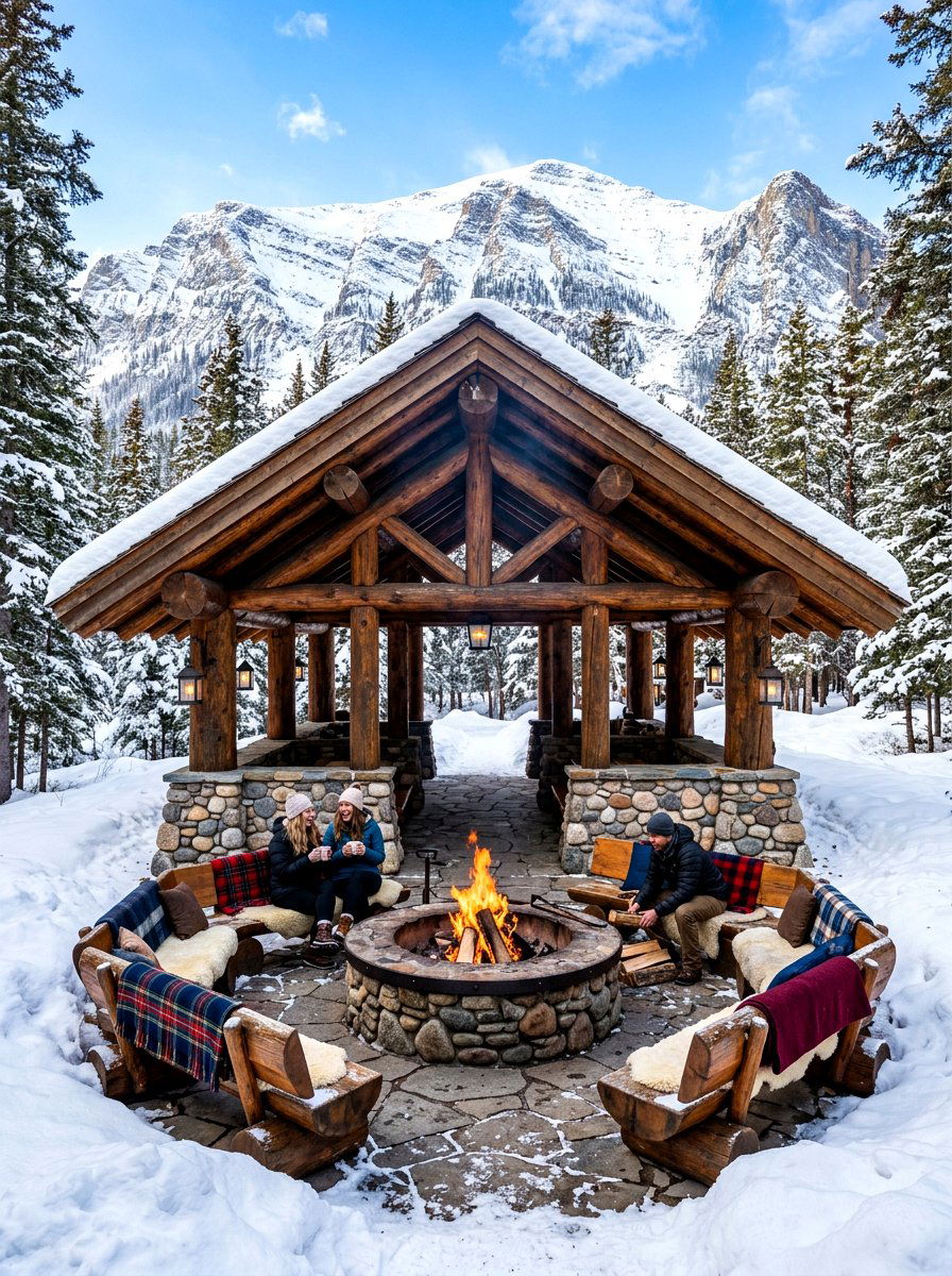 Mountain lodge pavilion - 30 open air pavilion ideas