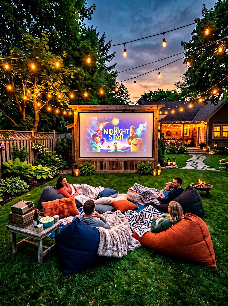 Movie Theater Seating - 30 family backyard seating ideas