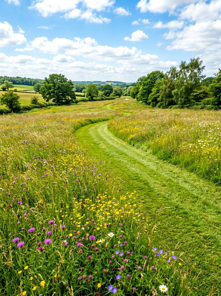 Mowed Meadow Path - 30 meadow style backyard ideas