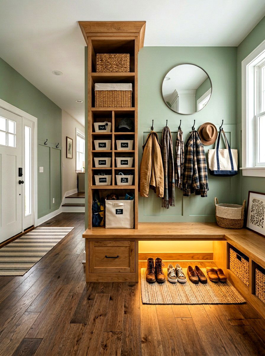 Mudroom Bench Accent Lighting - 30 toe kick lighting ideas