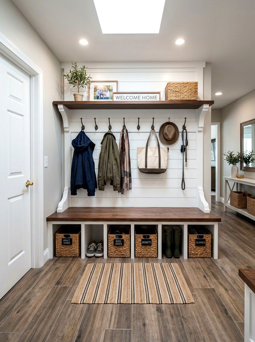 Mudroom Bench Corbel - 30 decorative corbel ideas