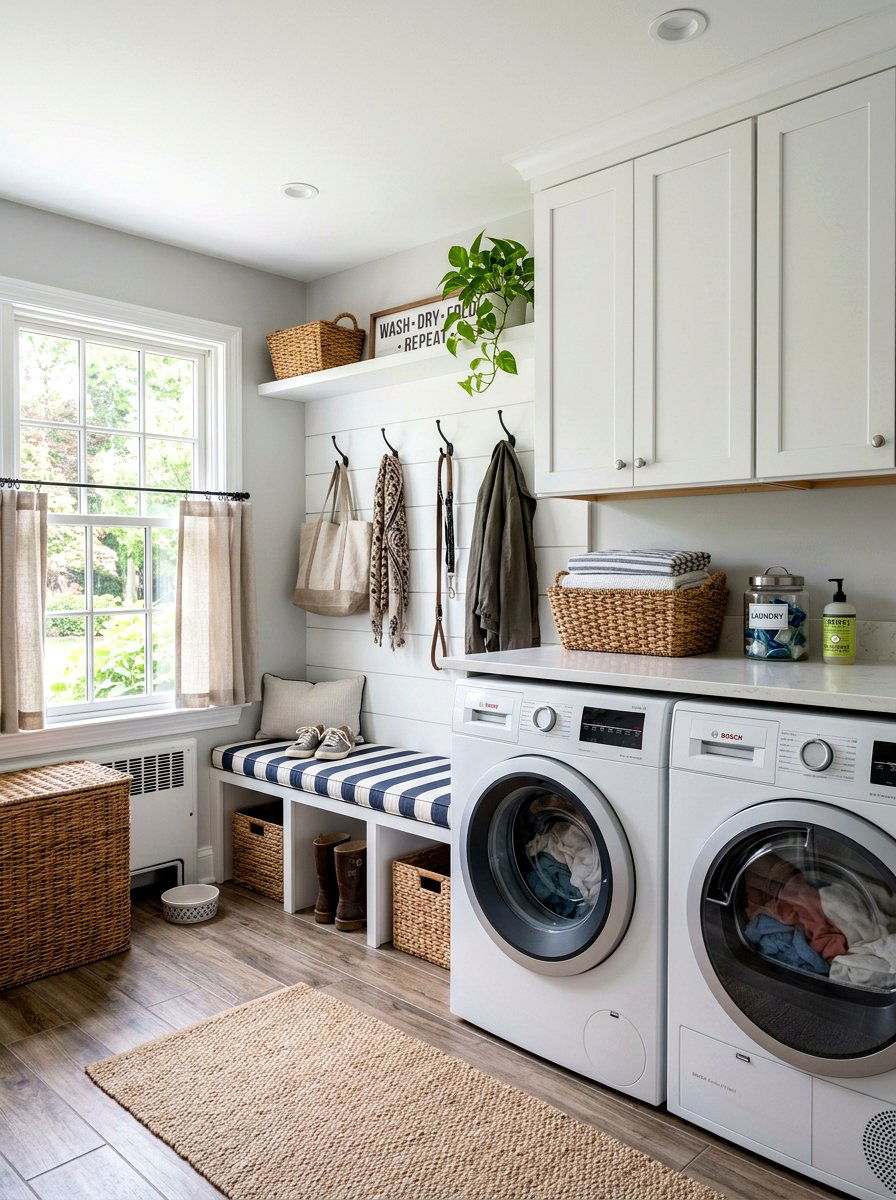 Mudroom Bench In Laundry Room - 30 mudroom drop zone bench ideas