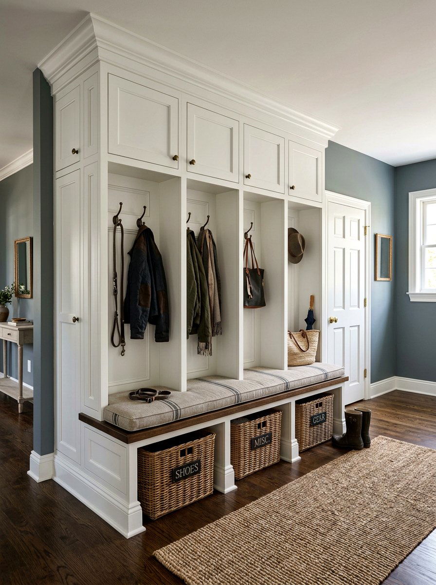 Mudroom Bench Molding - 30 decorative molding ideas