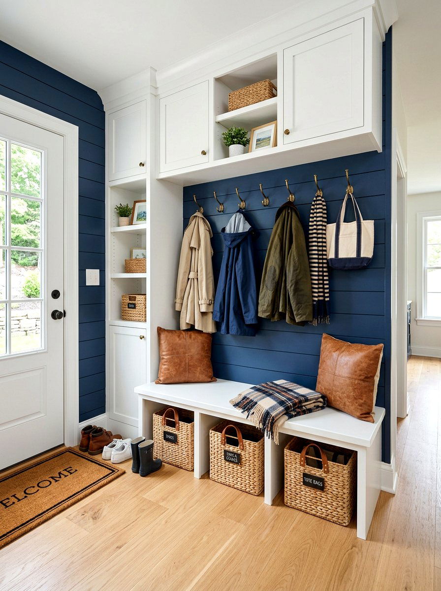 Mudroom Built In Bench With Hooks - 30 entry bench and hooks ideas