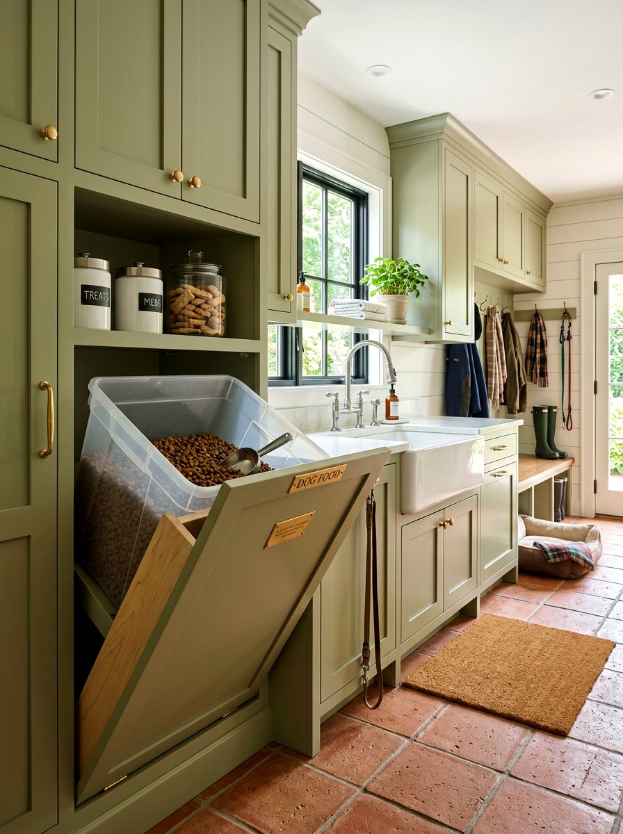 Mudroom Cabinet For Dog Food - 30 mudroom pet station ideas aesthetic