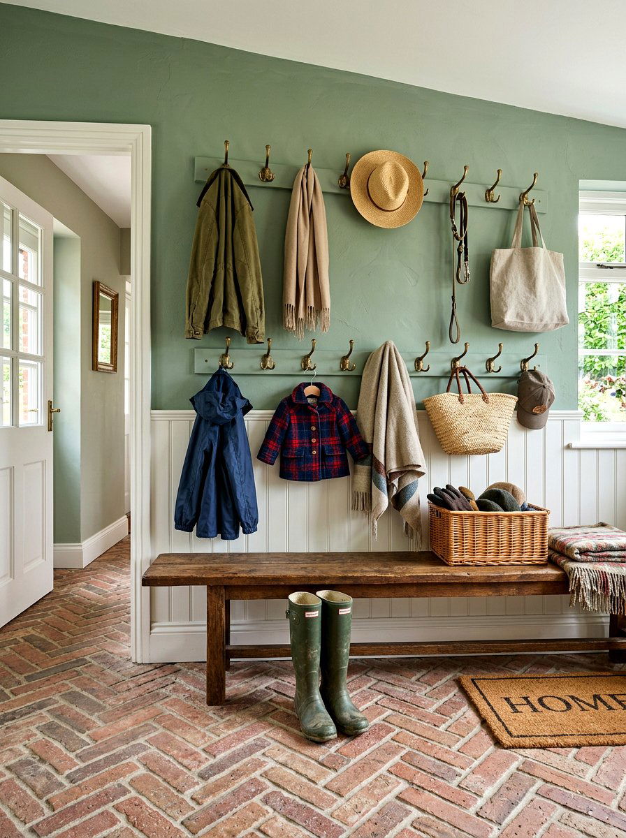 Mudroom Coat Hooks - 30 farmhouse mudroom ideas