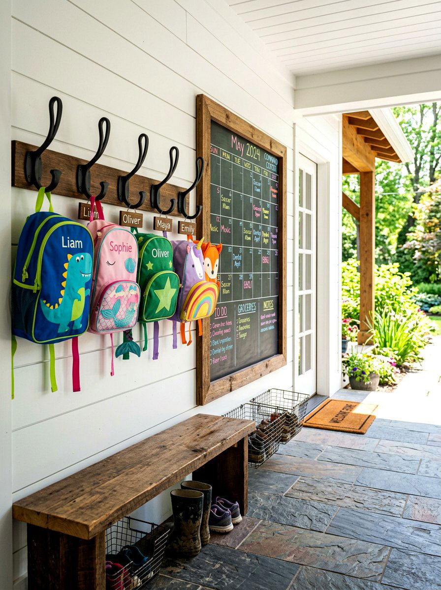 Mudroom Command Center Wall - 30 command center wall ideas