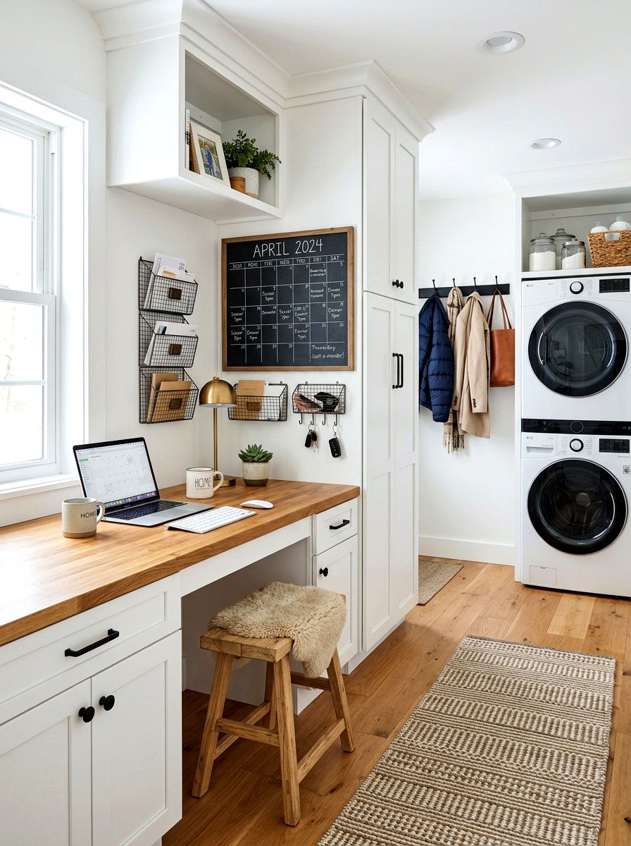 Mudroom Desk Nook - 30 office nook ideas