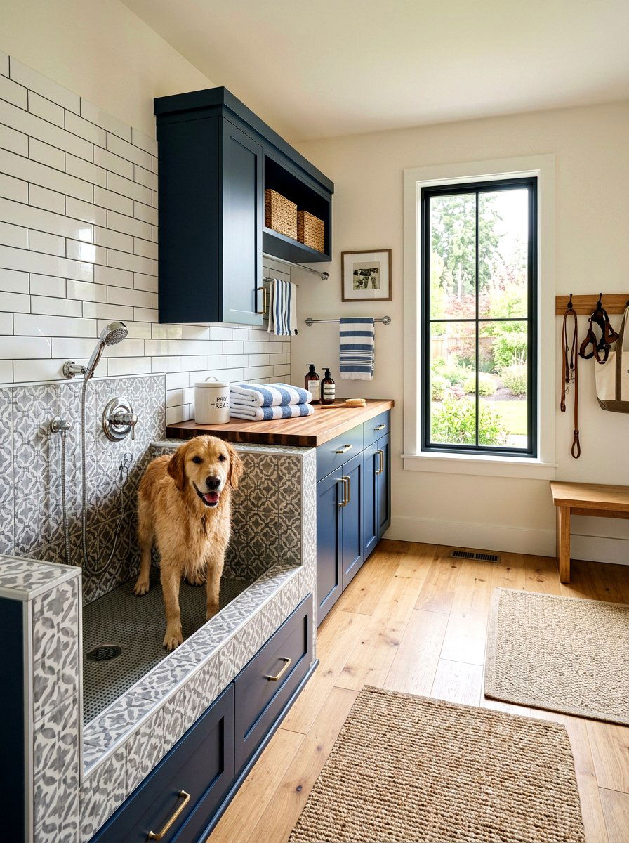 Mudroom Dog Wash Station - 30 mudroom pet station ideas aesthetic