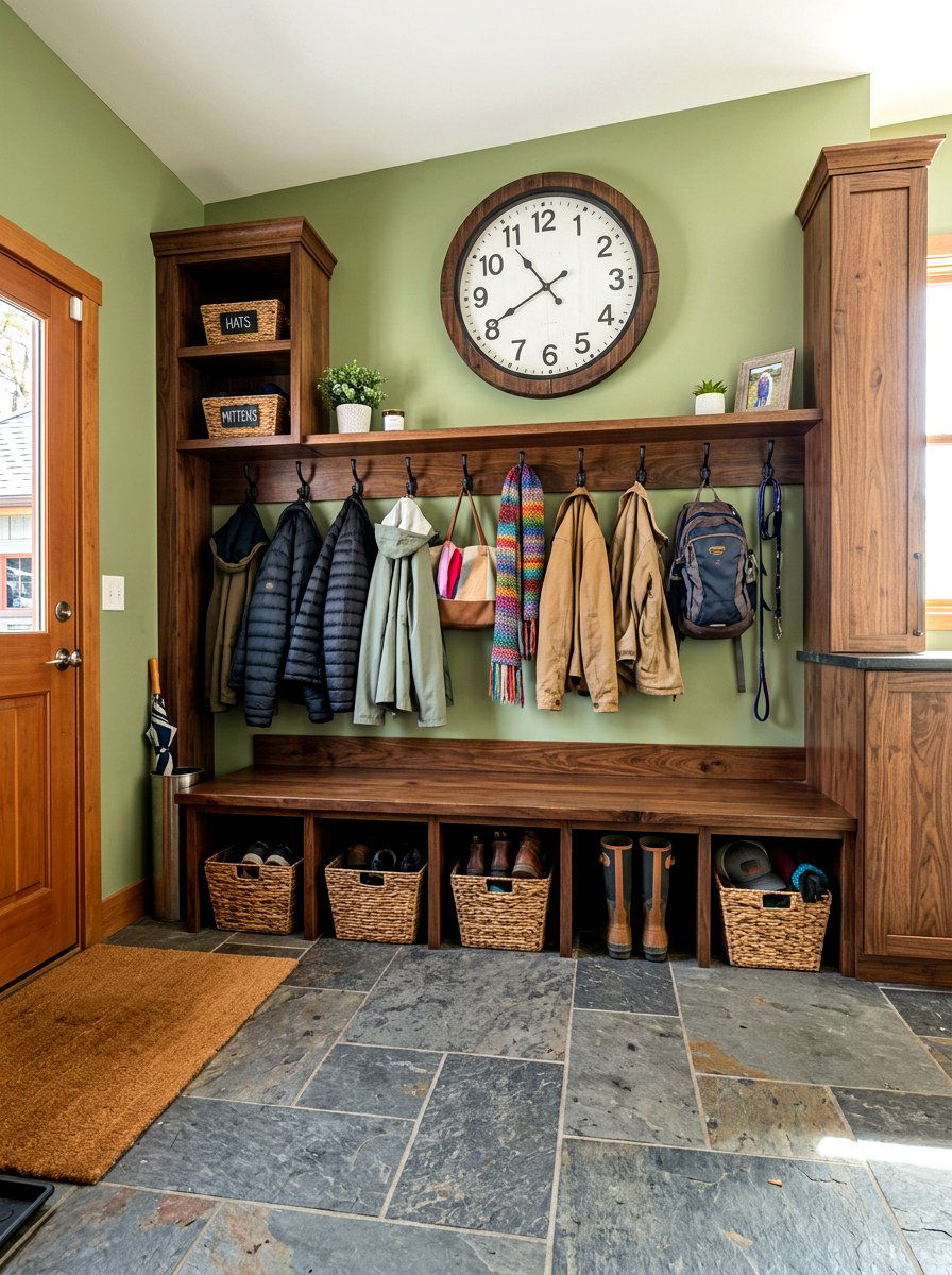 Mudroom Entry Storage - 30 unoptimized cozy home ideas