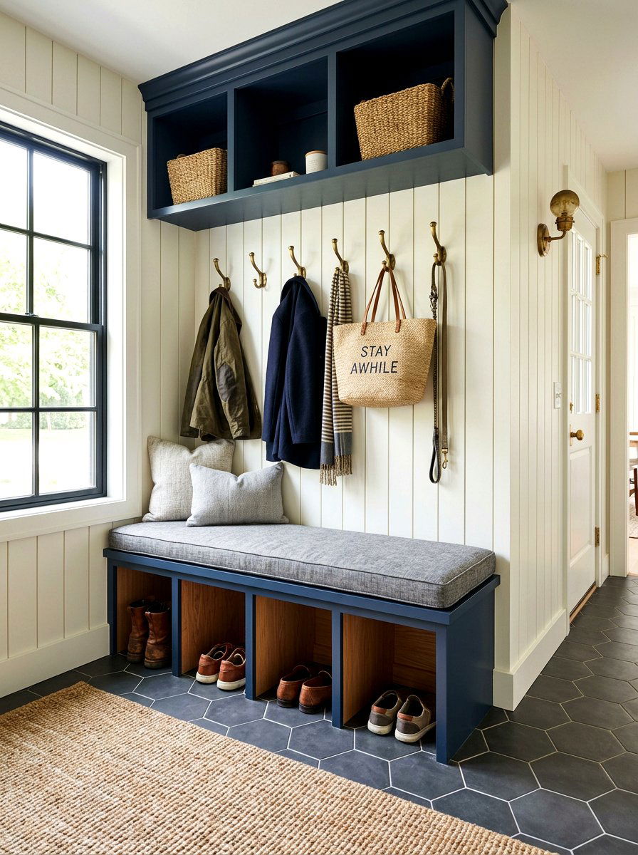 Mudroom Entry - 30 small utility nook ideas