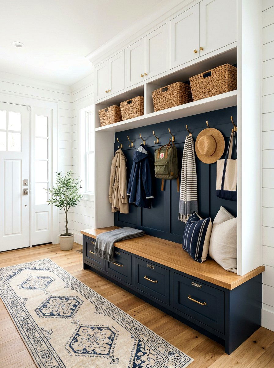 Mudroom Entryway Storage Bench - 30 banquette storage drawers ideas