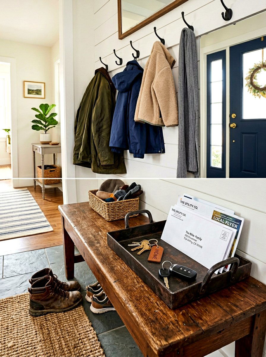 Mudroom Key And Mail Tray - 30 decorative tray ideas