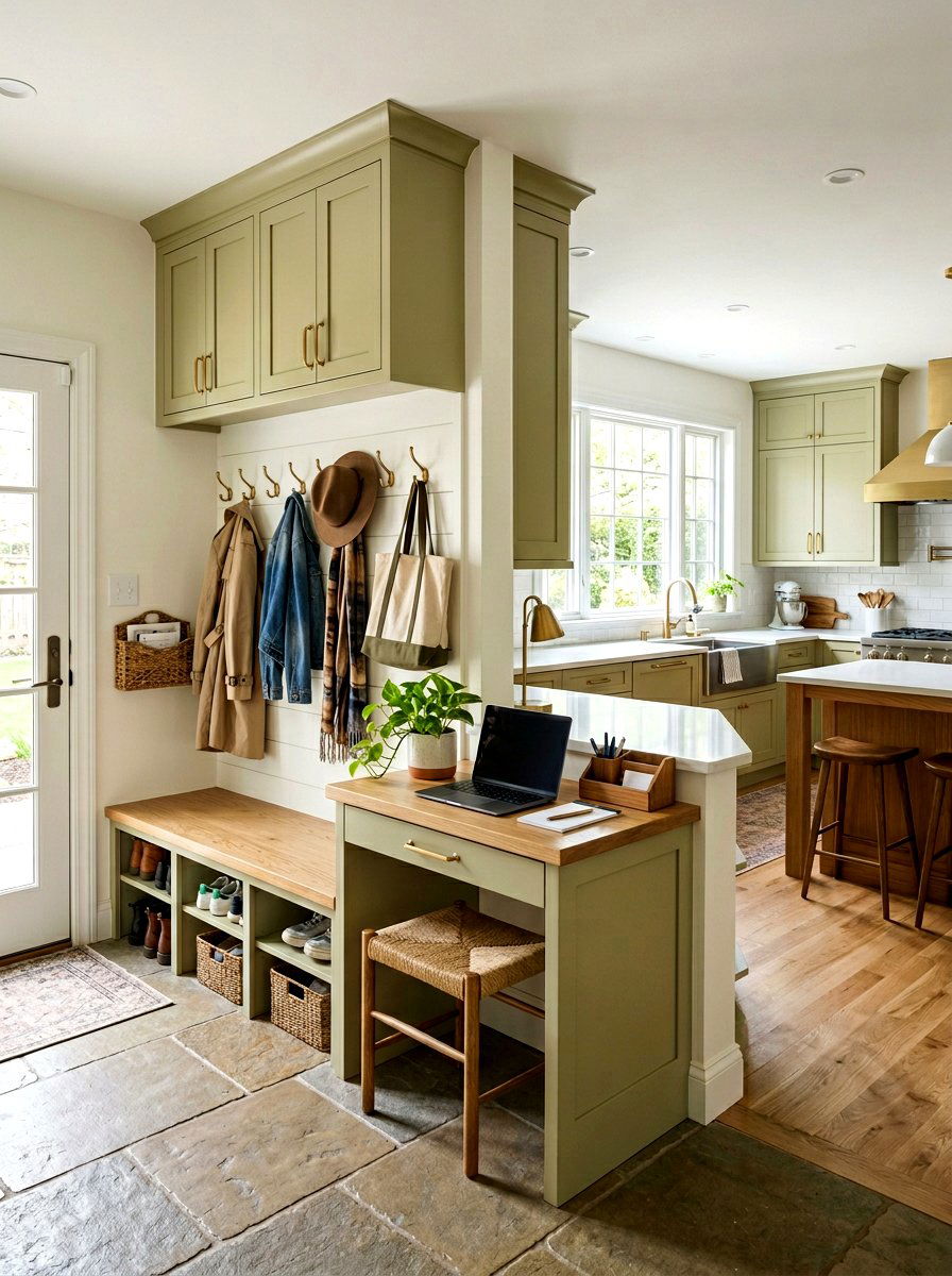 Mudroom Kitchen Desk Combo - 30 kitchen desk nook ideas